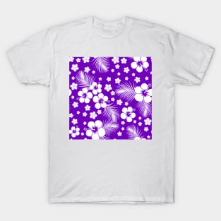 Hawaiian Hibiscus Purple T-Shirt